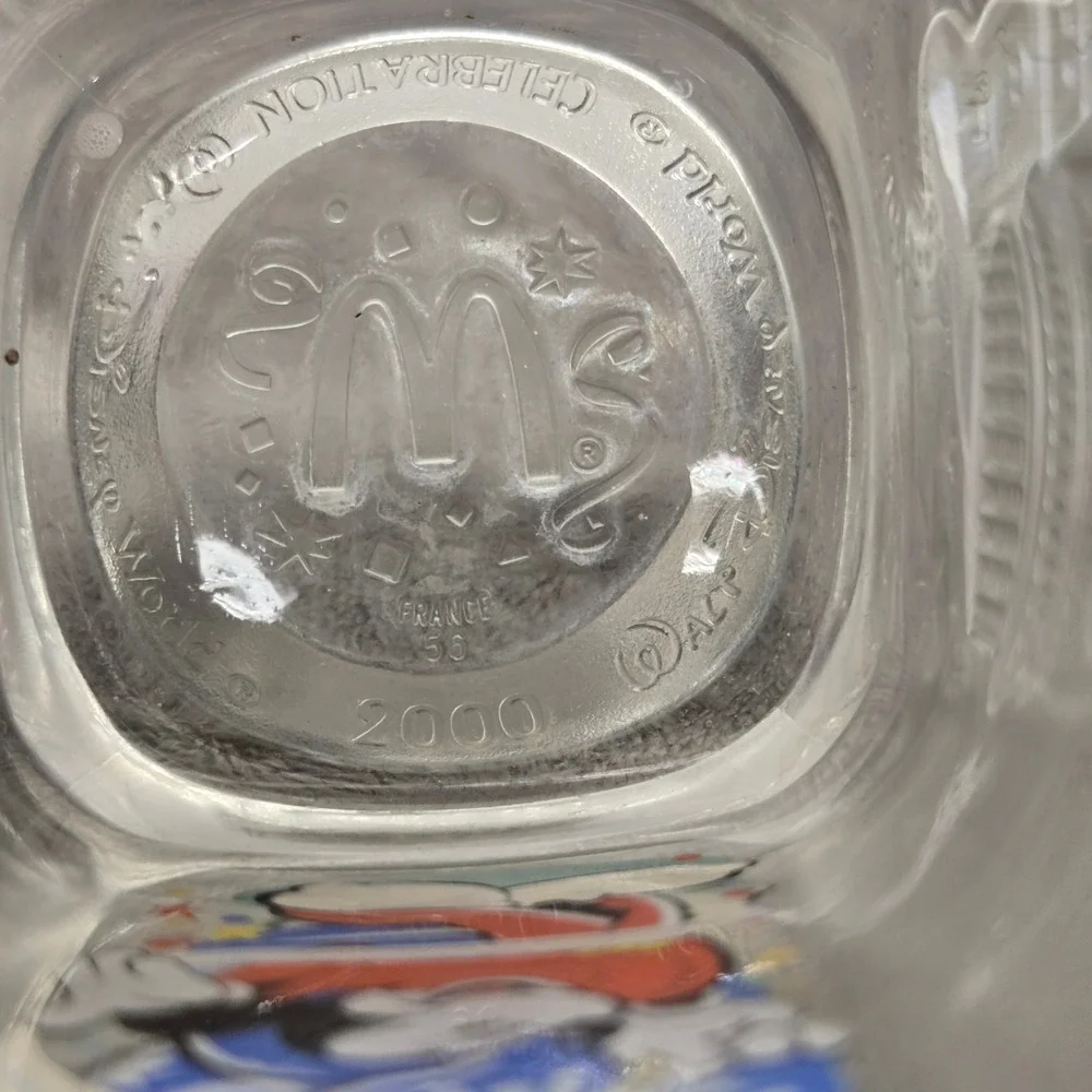 Disney World Millennium Celebration 2000 McDonald's Glass Sorcerer Mickey Epcot